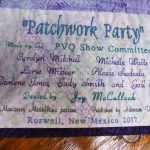 A Patchwork Party Quilt Label